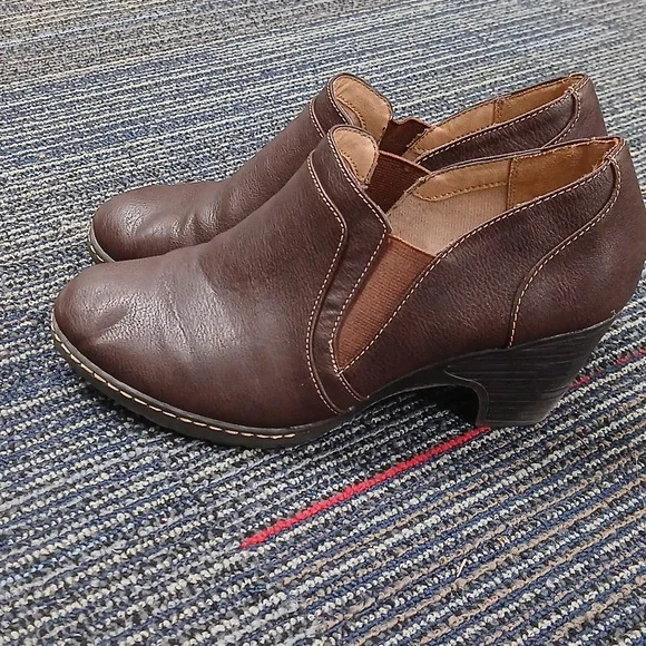 Croft & Barrow Brown Ortholite Ankle Boots Sz 8 - Picture 4 of 6